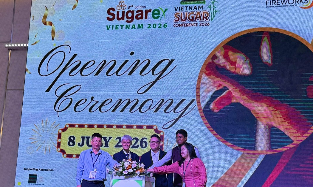 Khai mạc triển lãm Quốc tế Máy móc, Thiết bị ngành Mía đường Việt Nam 2026 (Sugarex Vietnam), sáng 8/7