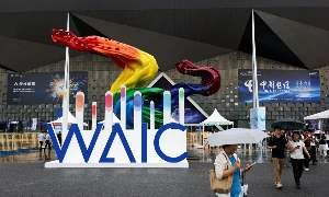 WAIC năm nay, diễn ra từ ngày 17-20/7 tại Thượng Hải, được xem là một trong những sự kiện AI lớn nhất châu Á. Ảnh: SCMP