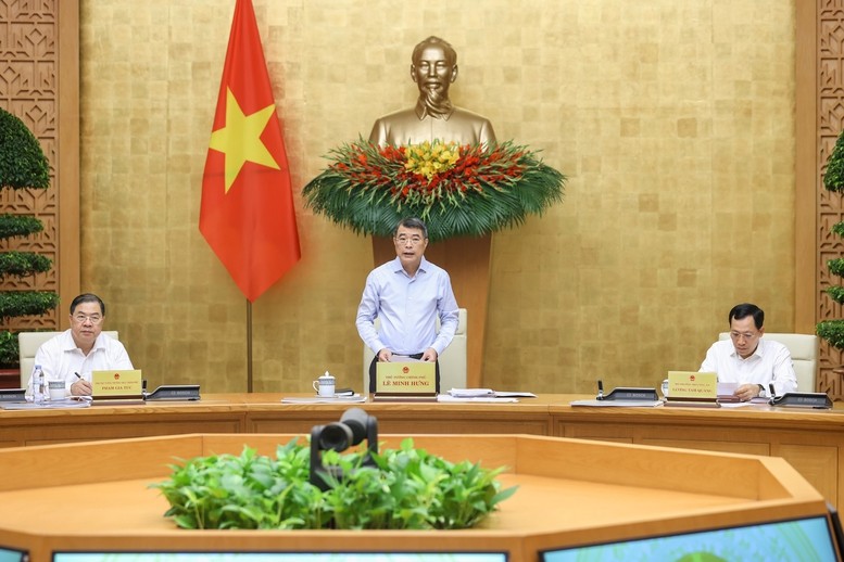 Thủ tướng Chính phủ Lê Minh Hưng chủ trì phiên họp Chính phủ chuyên đề xây dựng pháp luật tháng 7/2026, cho ý kiến đối với nhiều dự án luật, báo cáo, tờ trình quan trọng chuẩn bị trình Quốc hội tại các kỳ họp sắp tới. Ảnh: VGP