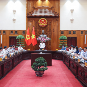 Thủ tướng Chính phủ Lê Minh Hưng, Trưởng Ban Chỉ đạo Trung ương thực hiện các chương trình mục tiêu quốc gia, chủ trì phiên họp thứ nhất của Ban Chỉ đạo - Ảnh: VGP