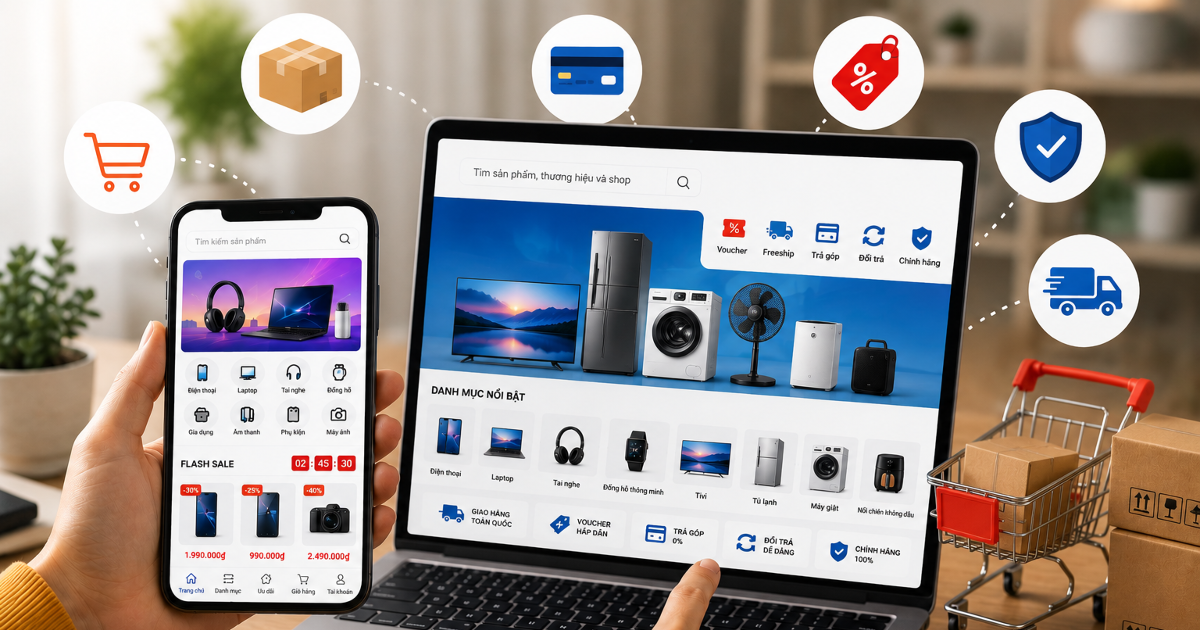 4 tháng, người Việt chi hơn 10 nghìn tỷ để mua sắm đồ điện tử online