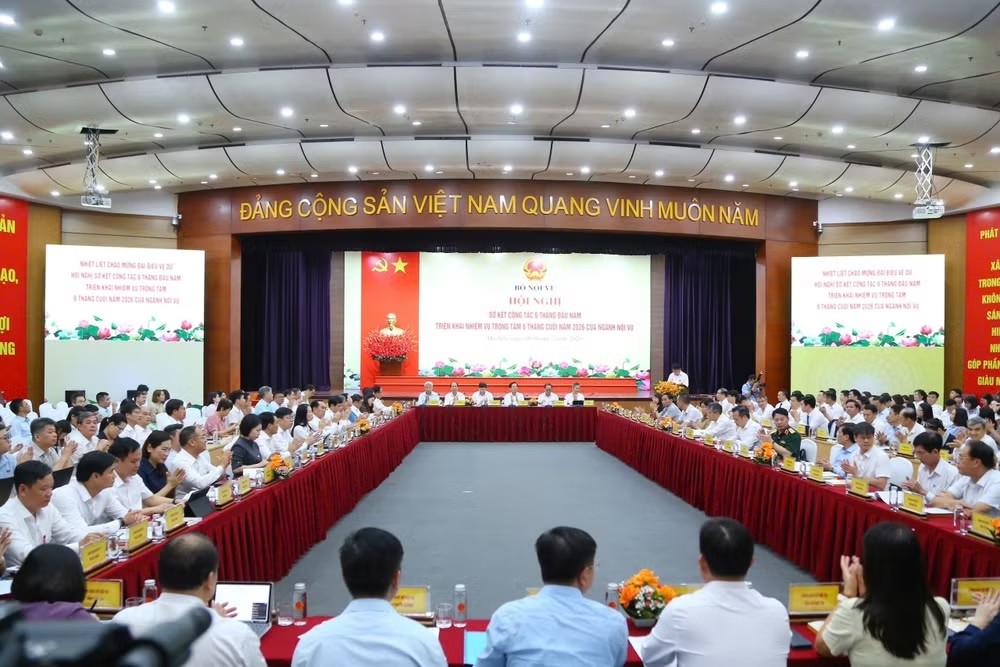 Bộ Nội vụ sơ kết công tác 6 tháng đầu năm 2026.