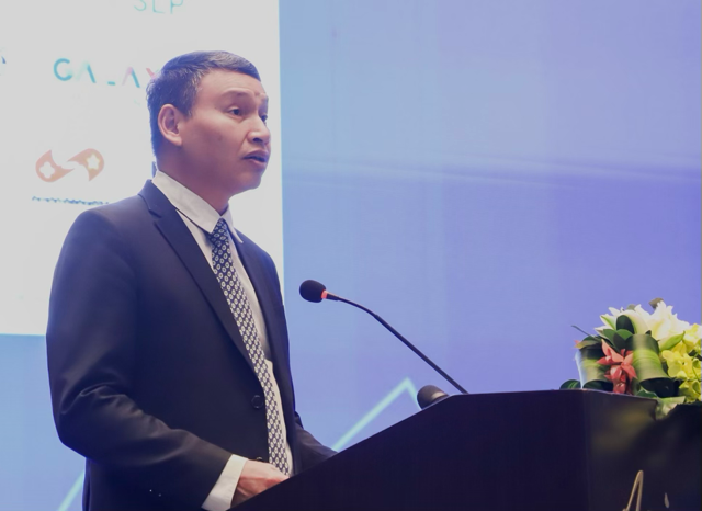 Ông Hồ Kỹ Minh, Phó Chủ tịch Thường trực UBND TP. Đà Nẵng, Chủ tịch cơ quan điều hành Trung tâm Tài chính quốc tế Đà Nẵng, phát biểu tại Diễn đàn.