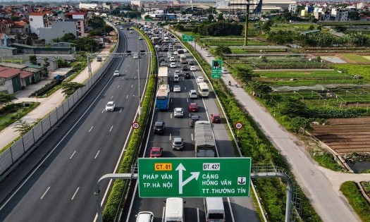 Một đoạn của cao tốc Pháp Vân - Cầu Giẽ.