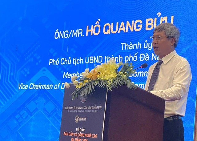 Phó Chủ tịch UBND TP. Đà Nẵng Hồ Quang Bửu, phát biểu tại Hội thảo - Ảnh: Ngô Anh Văn.