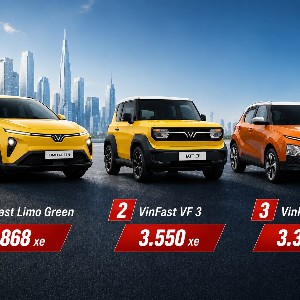 [Infographic] Top 10 xe bán chạy nhất tháng 6/2026: Xe điện bứt phá