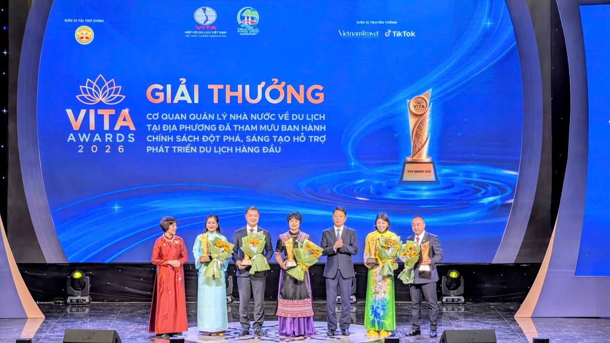 106 giải thưởng thuộc 9 hạng mục đã được vinh danh nhân kỷ niệm 66 năm Ngày Du lịch Việt Nam. Ảnh: VITA Awards 2026