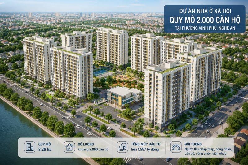 Nghe An approves 2,000-unit social housing project 