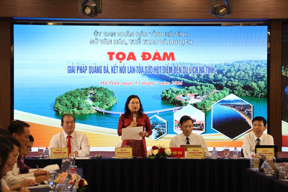 Toàn cảnh tọa đàm "Giải pháp quảng bá, kết nối lan tỏa sức hút điểm đến du lịch Hà Tĩnh".
