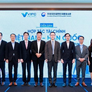 Các đại biểu tham gia diễn đàn Hợp tác Tài chính Việt Nam - Hàn Quốc. Ảnh: Nguyệt Hà.