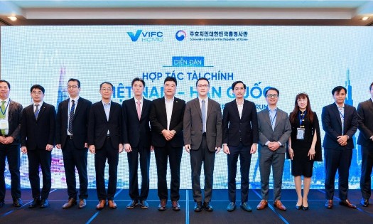 Các đại biểu tham gia diễn đàn Hợp tác Tài chính Việt Nam - Hàn Quốc. Ảnh: Nguyệt Hà.