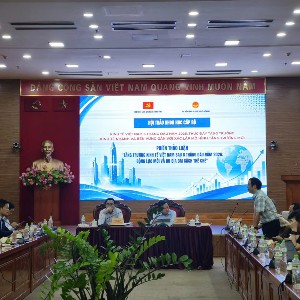 Toàn cảnh Hội thảo khoa học cấp Bộ với chủ đề “Kinh tế 6 tháng đầu năm 2026: Những kết quả ban đầu trong xác lập mô hình tăng trưởng mới” ngày 14/7. Hội thảo nằm trong khuôn khổ các hoạt động khoa học của Ban Chính sách, chiến lược Trung ương năm 2026 - Ảnh: DH.