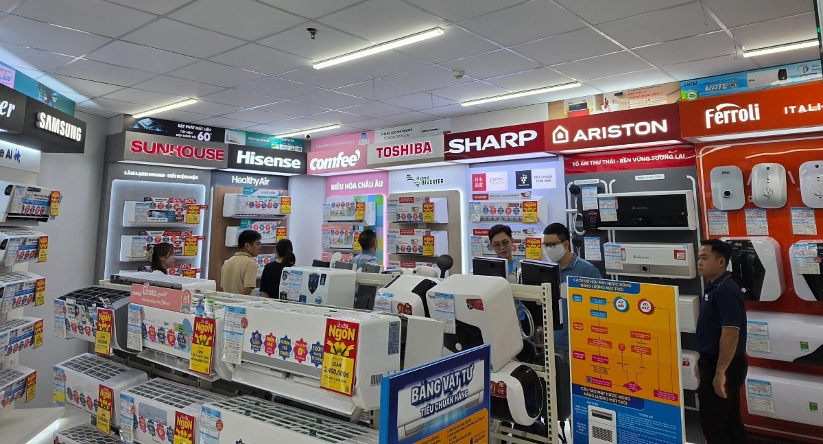 Điều hòa sử dụng công nghệ inverter được nhiều người tìm mua. Ảnh: Điện máy Xanh.