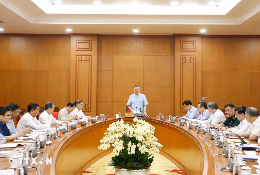 Tổng Bí thư, Chủ tịch nước Tô Lâm phát biểu chỉ đạo. Ảnh: Thống Nhất/TTXVN