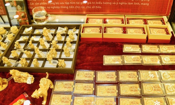 Giá vàng trong nước ngược chiều giá thế giới