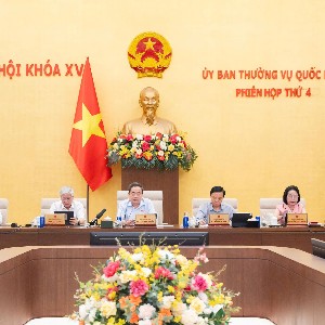 Chủ tịch Quốc hội Trần Thanh Mẫn chủ trì phiên họp. Nguồn: Cổng thông tin điện tử Quốc hội