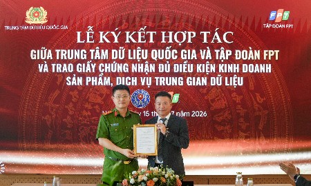 Trung tâm Dữ liệu quốc gia ký hợp tác với FPT, thúc đẩy Chiến lược dữ liệu quốc gia
