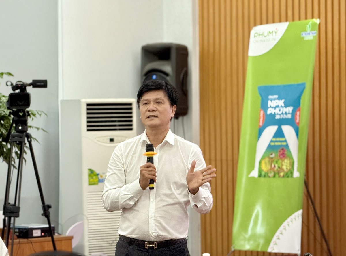 Ông Nguyễn Mạnh Hùng, Tổng Giám đốc Nafoods Group phát biểu tại diễn đàn - Ảnh: Minh Huy