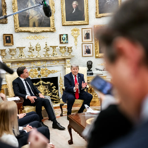 Tổng thống Mỹ Donald Trump trong một cuộc gặp báo chí tại Nhà Trắng - Ảnh: Nhà Trắng