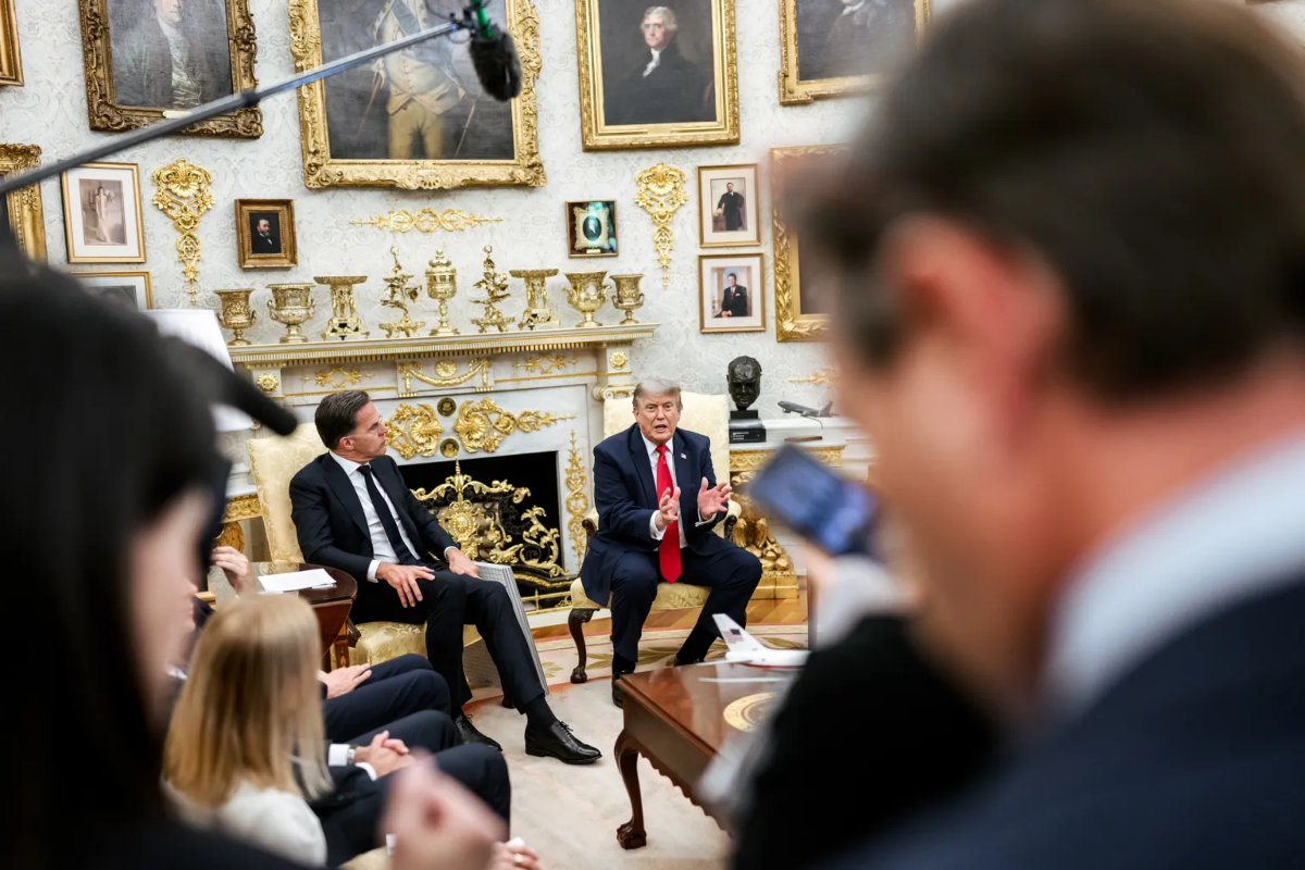 Tổng thống Mỹ Donald Trump trong một cuộc gặp báo chí tại Nhà Trắng - Ảnh: Nhà Trắng