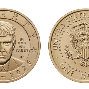 Bộ trưởng Tài chính Mỹ Scott Bessent công bố đồng xu mới in hình Tổng thống Trump trong một bài đăng trên mạng xã hội X ngày 15/7 - Ảnh: Tài khoản Bộ trưởng Tài chính Mỹ trên X.