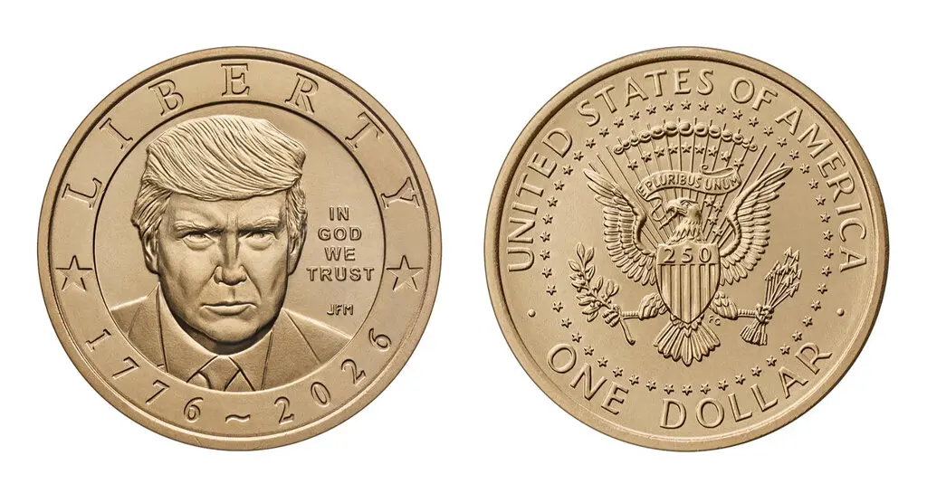 Bộ trưởng Tài chính Mỹ Scott Bessent công bố đồng xu mới in hình Tổng thống Trump trong một bài đăng trên mạng xã hội X ngày 15/7 - Ảnh: Tài khoản Bộ trưởng Tài chính Mỹ trên X.