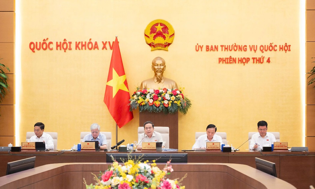 Chủ tịch Quốc hội Trần Thanh Mẫn chủ trì Phiên họp. Ảnh: Quốc hội.