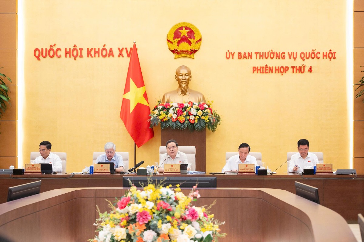 Chủ tịch Quốc hội Trần Thanh Mẫn chủ trì Phiên họp. Ảnh: Quốc hội.