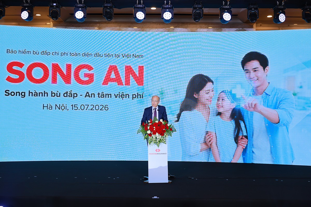 Ông Jens Lottner, Tổng Giám đốc Techcombank kỳ vọng Techcom Insurance sẽ trở thành người đồng hành sức khỏe lâu dài của hàng triệu người Việt. Ảnh: Techcom Insurance.