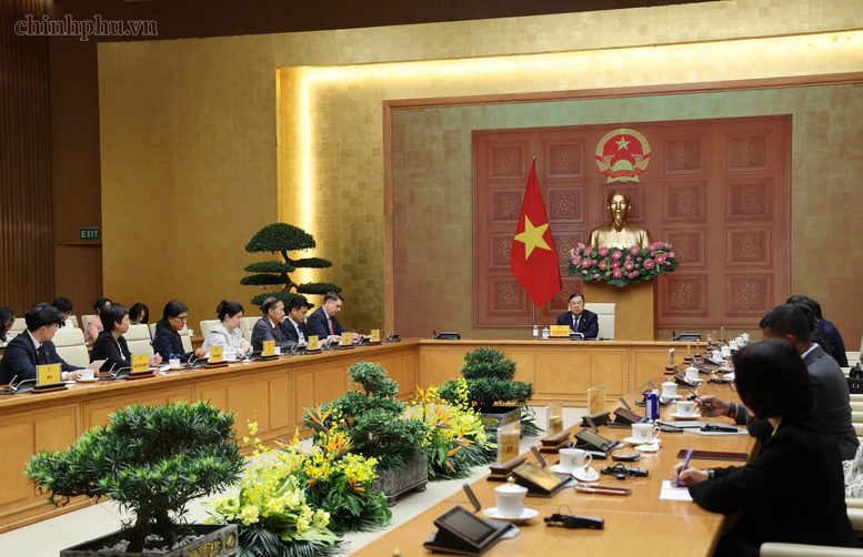 Quang cảnh buổi làm việc. Ảnh: VGP/Phương Nguyên