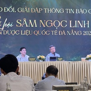 Ông Hồ Quang Bửu, Phó Chủ tịch UBND thành phố Đà Nẵng, thông tin về lễ hội. Ảnh Ngô Anh Văn