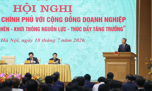 Thủ tướng Chính phủ Lê Minh Hưng phát biểu khai mạc Hội nghị. Ảnh: VGP.