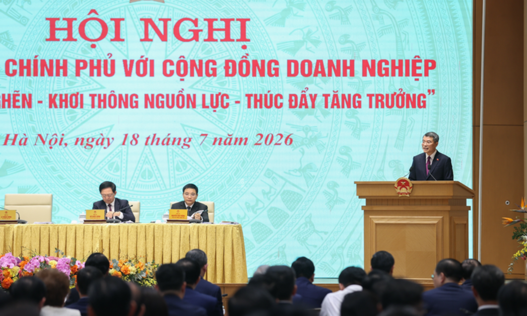 Thủ tướng Chính phủ Lê Minh Hưng phát biểu khai mạc Hội nghị. Ảnh: VGP.