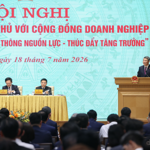 Thủ tướng Chính phủ Lê Minh Hưng phát biểu khai mạc Hội nghị. Ảnh: VGP.