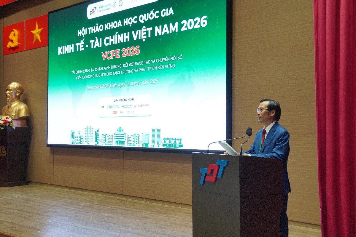TS. Nghiêm Quý Hào phát biểu tại hội thảo VCFE 2026 - Ảnh: H.Trâm