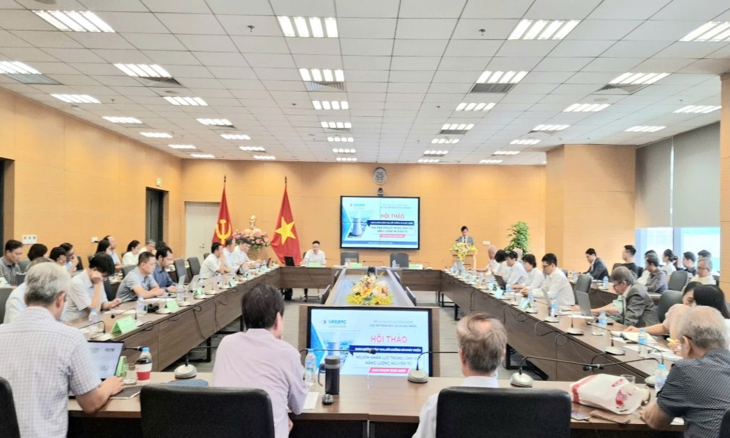 Toàn cảnh Hội thảo định hướng đào tạo, bồi dưỡng và phát triển nguồn nhân lực trong lĩnh vực năng lượng nguyên tử giai đoạn 2026-2025. Ảnh:MST.