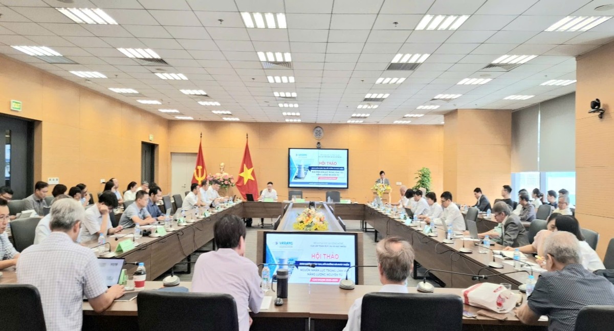 Toàn cảnh Hội thảo định hướng đào tạo, bồi dưỡng và phát triển nguồn nhân lực trong lĩnh vực năng lượng nguyên tử giai đoạn 2026-2025. Ảnh:MST.