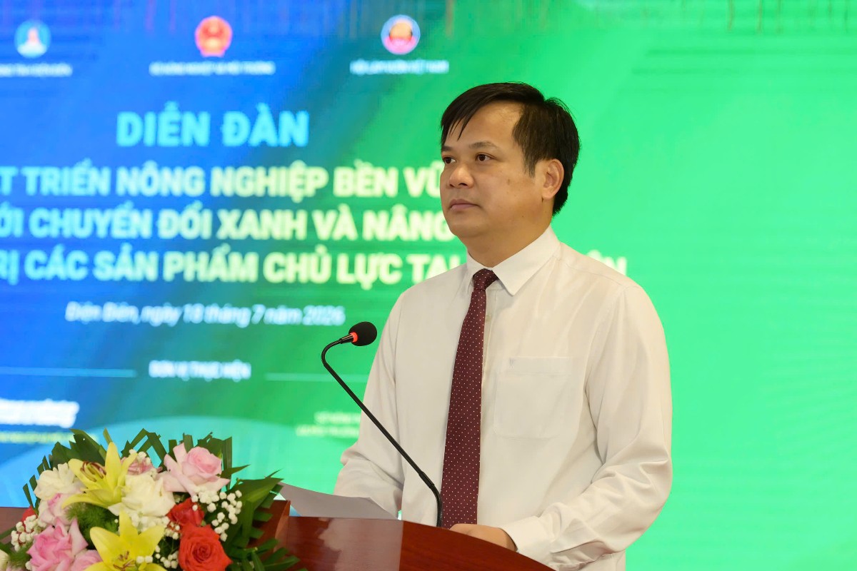 Ông Lò Văn Cương: "Điện Biên có nhiều lợi thế phát triển các vùng sản xuất hàng hóa quy mô lớn". Ảnh: Duy Học.
