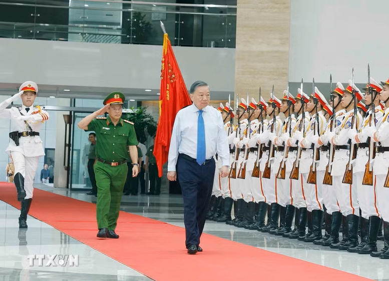 Tổng Bí thư, Chủ tịch nước Tô Lâm đến dự buổi gặp mặt - Ảnh: TTXVN