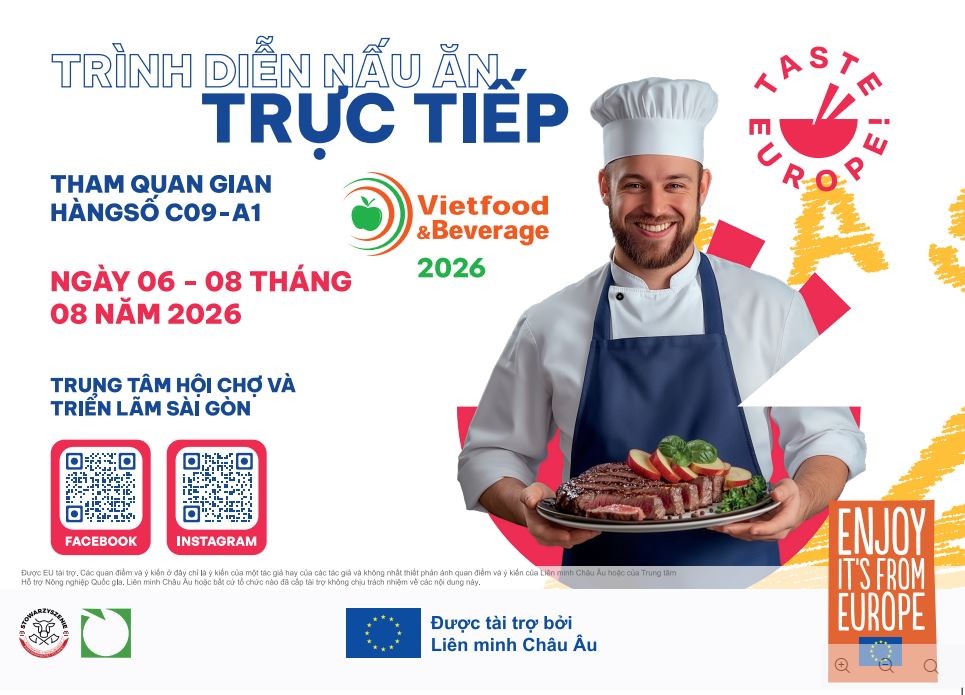 Khám phá văn hóa ẩm thực châu Âu "Taste Europe!" tại SECC
