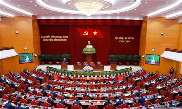 Thông cáo báo chí về ngày làm việc thứ nhất Hội nghị Trung ương 3 khóa XIV