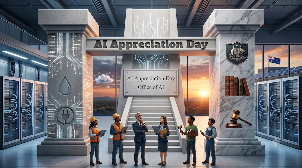 AI Appreciation Day 2026 là dịp để các tổ chức nhìn lại cách trí tuệ nhân tạo đang thay đổi phương thức làm việc. Ảnh do AI tạo