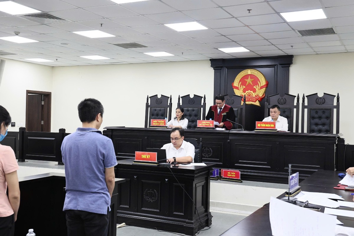 Quang cảnh phiên tòa ngày 20/7. Ảnh: Như Nguyệt.