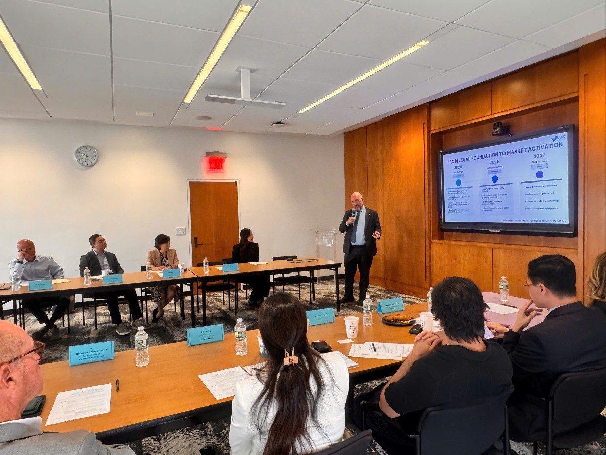 Chương trình Financial Roundtable được tổ chức vào ngày 18/7/2026 tại Đại học Columbia (New York, Hoa Kỳ). Ảnh: VIFC-HCM.