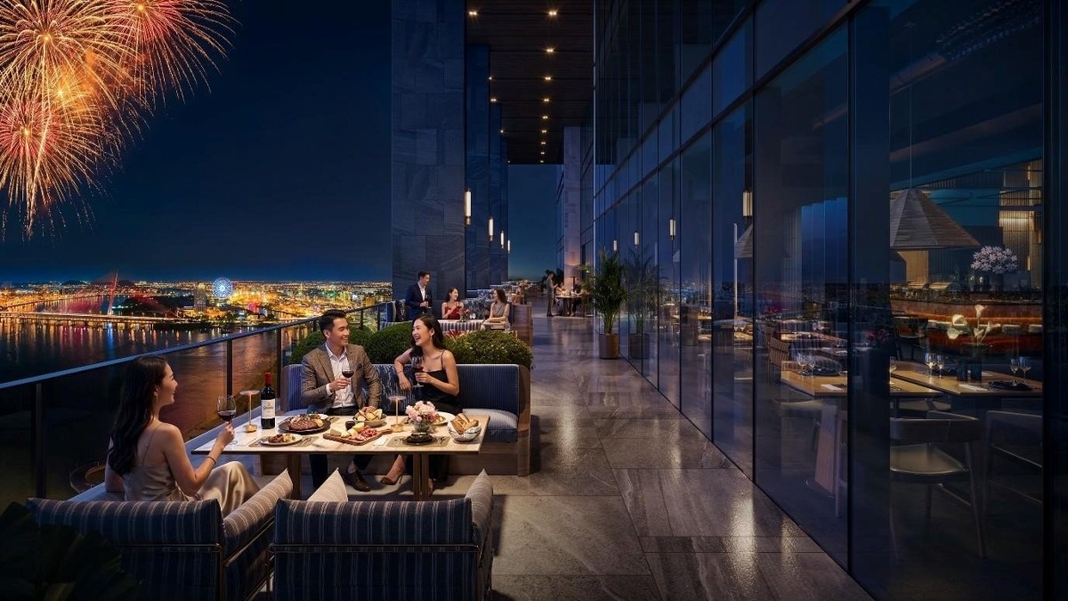 Khác với sản phẩm nghỉ dưỡng truyền thống, mô hình Work – Live – Resort có khả năng tạo dòng tiền bền vững nhờ đáp ứng nhu cầu cư trú linh hoạt. Ảnh phối cảnh dự án.