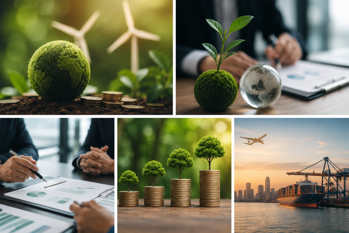 IFRS S1 là "bộ khung" của công bố thông tin tài chính liên quan đến tính bền vững, trong khi IFRS S2 là chuẩn mực chuyên đề tập trung vào khí hậu. Ảnh minh hoạ do AI thiết kế.