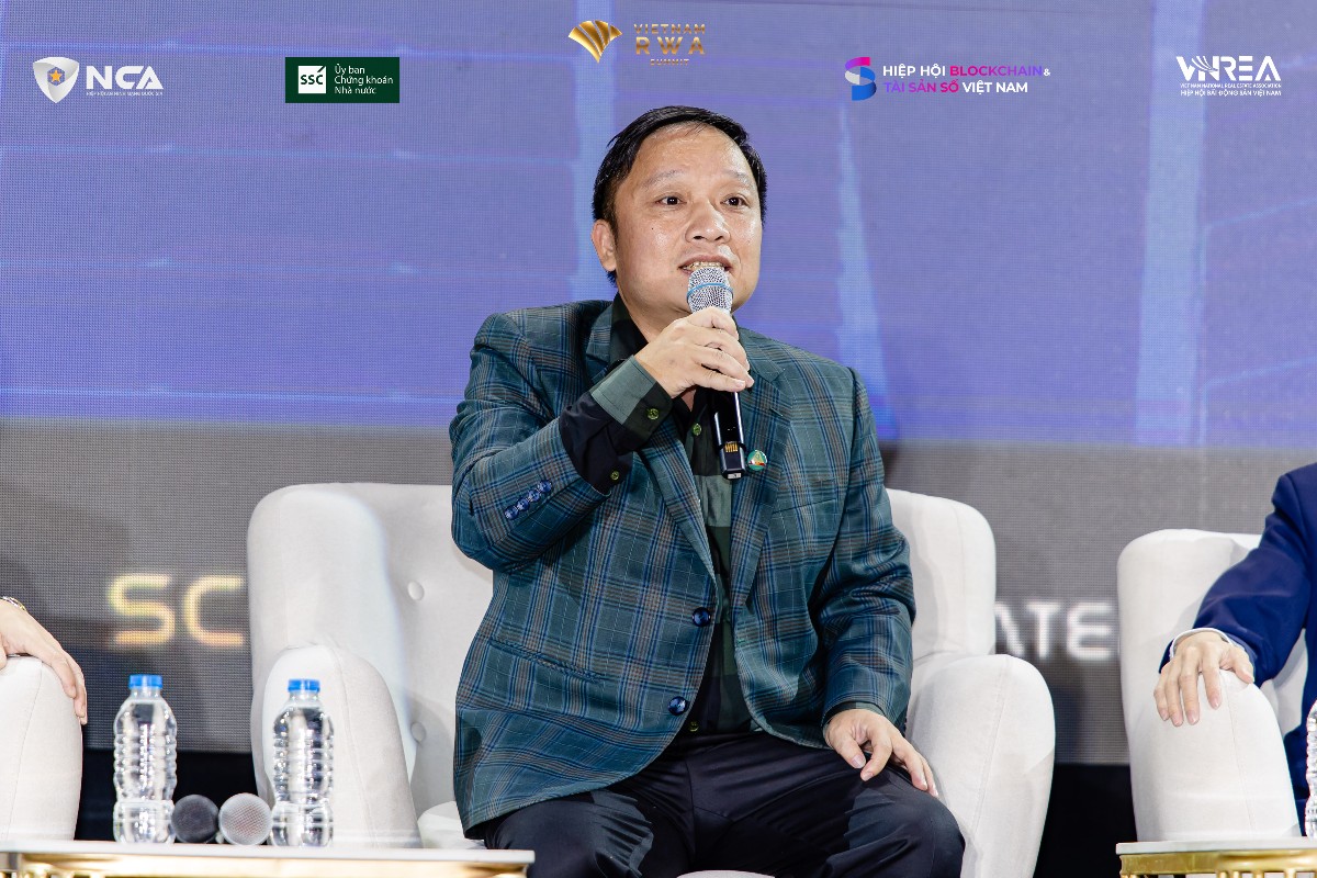 Ông Trần Việt Thắng, Phó Chủ tịch CTCP Đầu tư và Xây dựng Thuỷ lợi Lâm Đồng - Ảnh: Ban tổ chức Vietnam RWA Summit 2026.