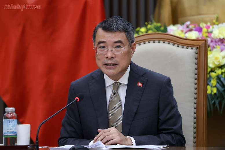 Thủ tướng Lê Minh Hưng bày tỏ hài lòng trước việc hai bên tích cực duy trì tiếp xúc, trao đổi đoàn ở các kênh, các cấp - Ảnh: VGP/Nhật Bắc.