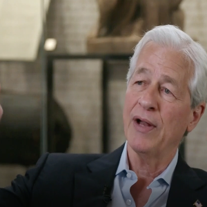 CEO Jamie Dimon của JPMorgan Chase trong cuộc trả lời phỏng vấn CNBC - Ảnh chụp màn hình.