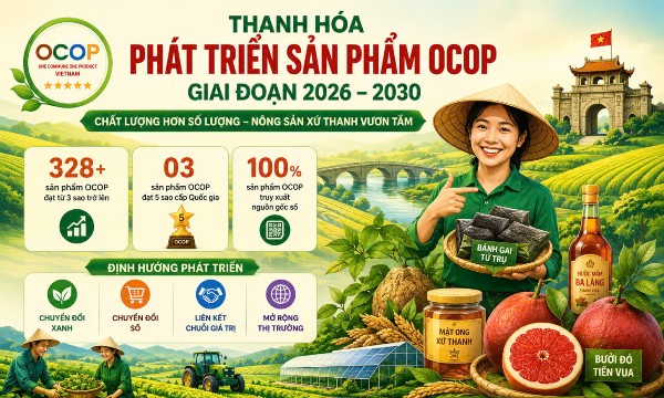 Thanh Hóa đặt mục tiêu 100% sản phẩm OCOP áp dụng truy xuất nguồn gốc và quản lý trên nền tảng số